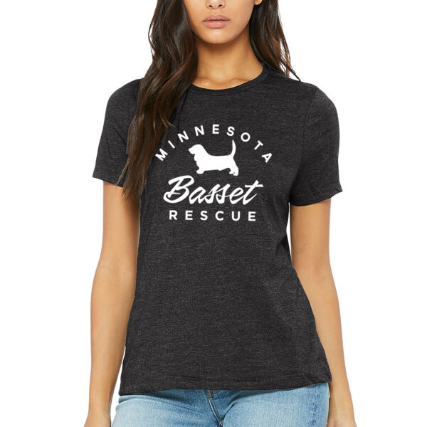 BELLA + CANVAS - Women’s Relaxed Fit Heather Tee - Printed Logo Thumbnail
