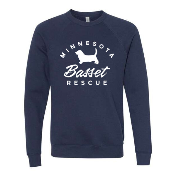 BELLA + CANVAS - Sponge Fleece Raglan Crewneck Sweatshirt - Printed Logo Thumbnail