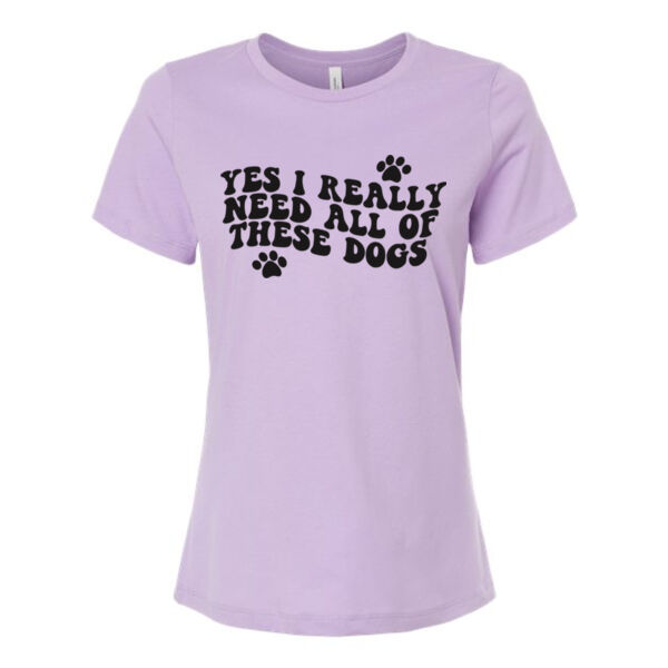 BELLA + CANVAS - Women’s Relaxed Jersey Tee - Printed Logos Thumbnail