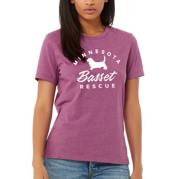 **CLOSEOUT ITEM** Women’s Relaxed Fit Heather CVC Tee - Printed Logo Thumbnail