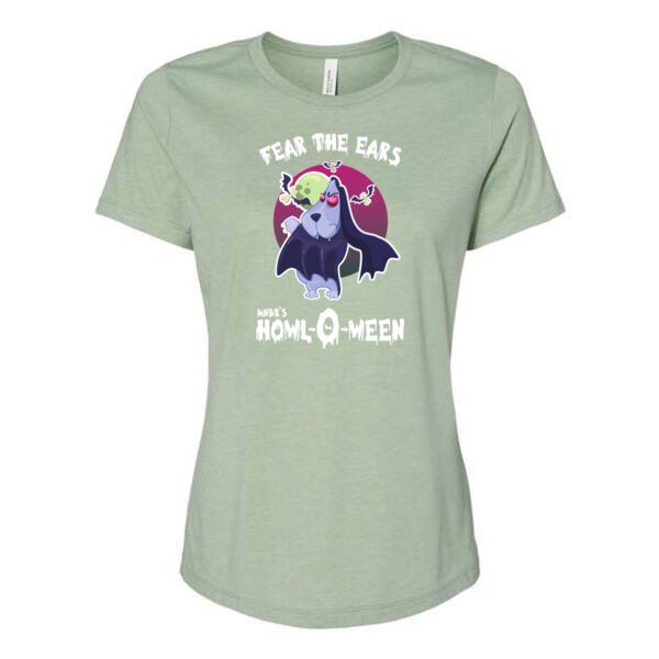 Bella+Canvas Women's Relaxed Fit Heather CVC Tee - Printed Logo Thumbnail