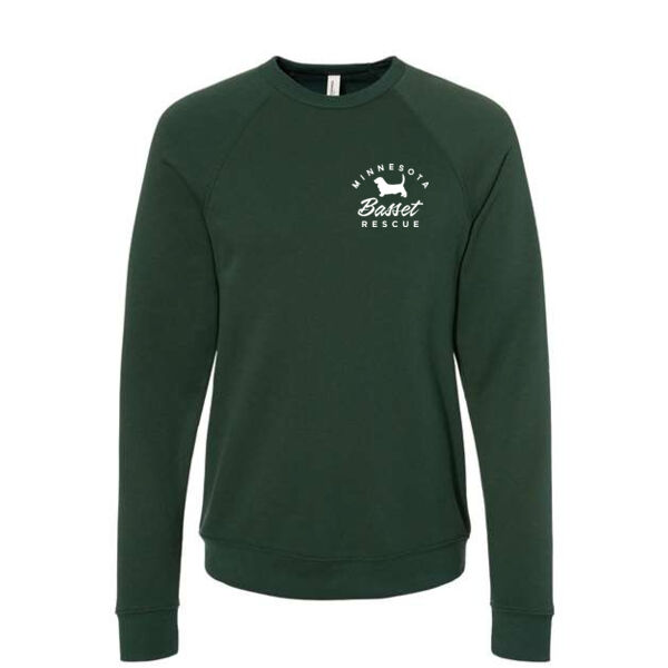 BELLA + CANVAS - Sponge Fleece Raglan Crewneck Sweatshirt - Printed Logos Thumbnail