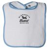 Infant Contrast Trim Terry Bib Thumbnail