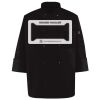 Ten Pearl Button Black Chef Coat Thumbnail