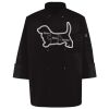 Ten Pearl Button Black Chef Coat Thumbnail