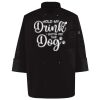 Ten Pearl Button Black Chef Coat Thumbnail