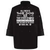 Ten Pearl Button Black Chef Coat Thumbnail